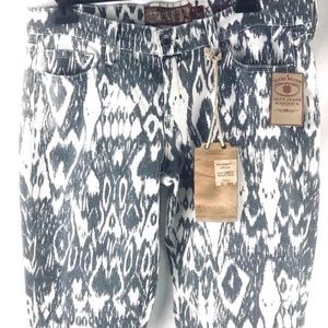 Lucky Jeans Gray White Skinny Capri  10/30 New